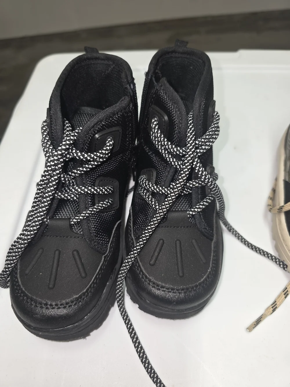 Carter's Black Kids Lace-Up Hiking Boots